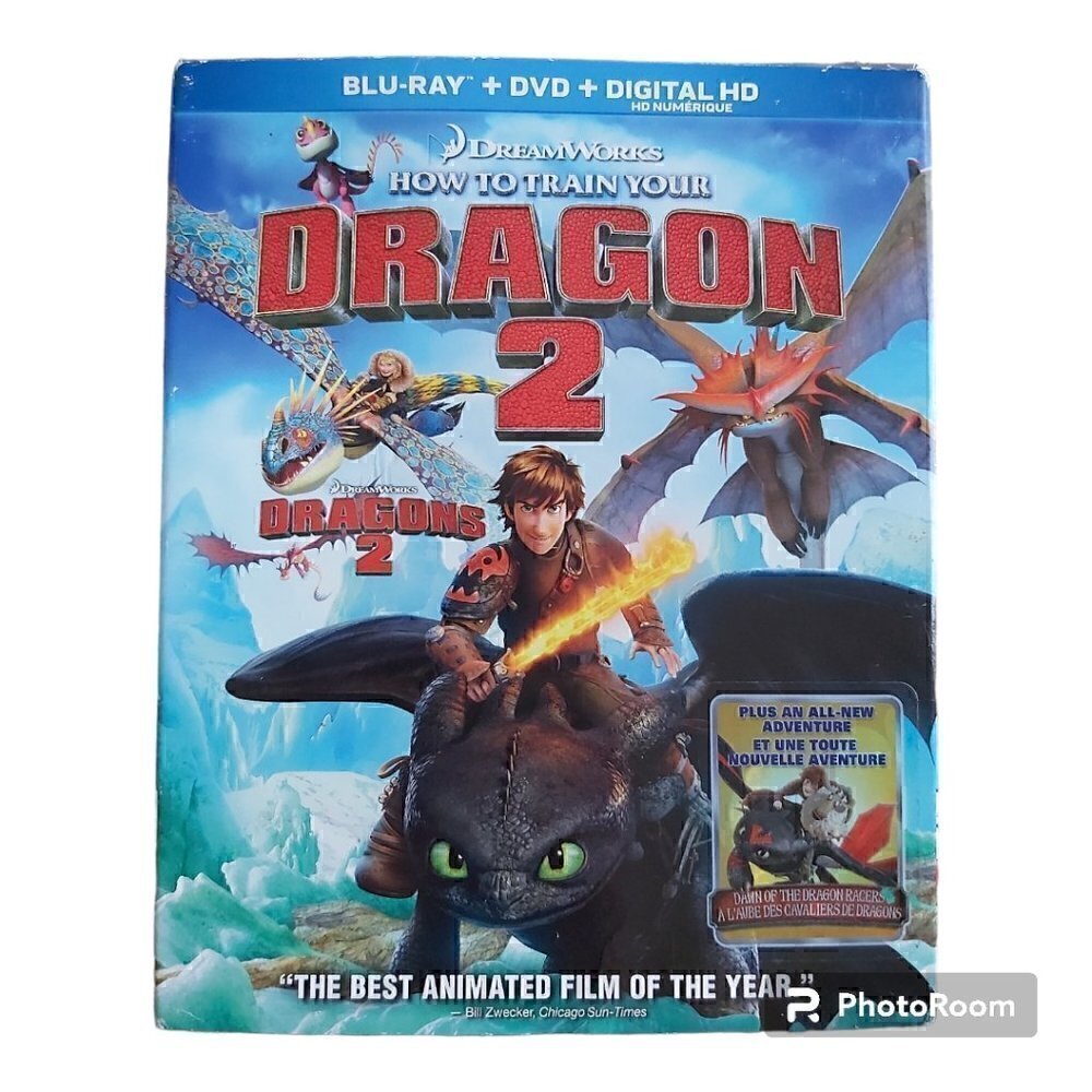 SEALED DreamWorks How To Train Your Dragon 2 Blu-Ray + DVD + Digital HD